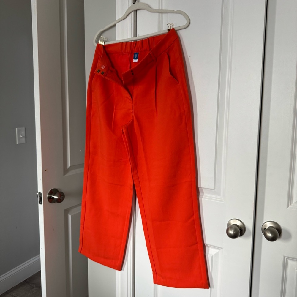 Old Navy Bright Orange Wide Leg Pants